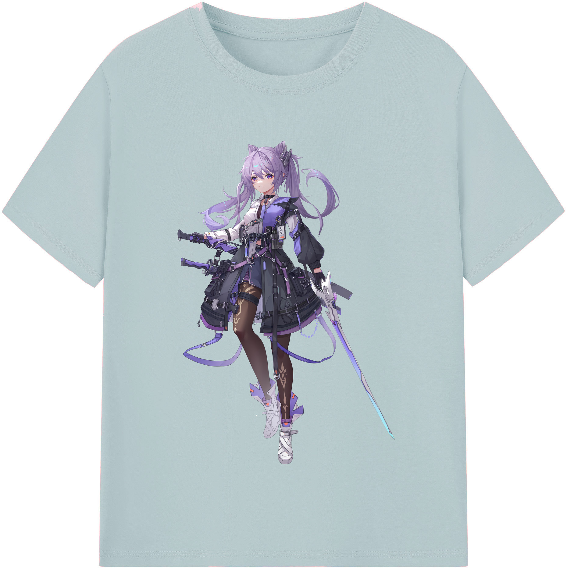 げんし神 刻晴 こくせい genshin Kokusei 綿100％半袖Tシャツ（フロントプリント）